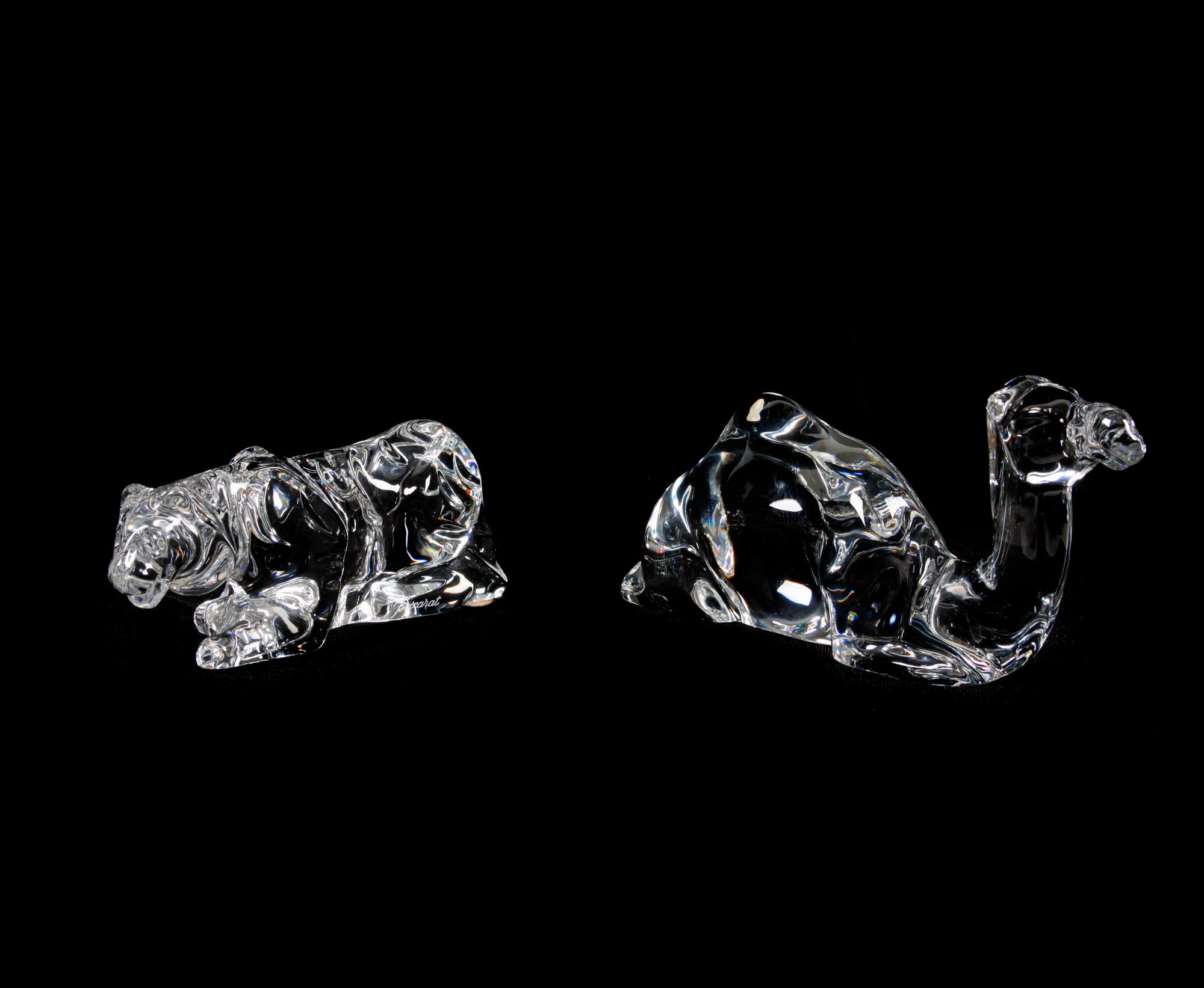 A Group of Twelve Baccarat Glass Animals