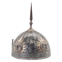 Highly Decorated Kulah Khud Indo Persian Helmet