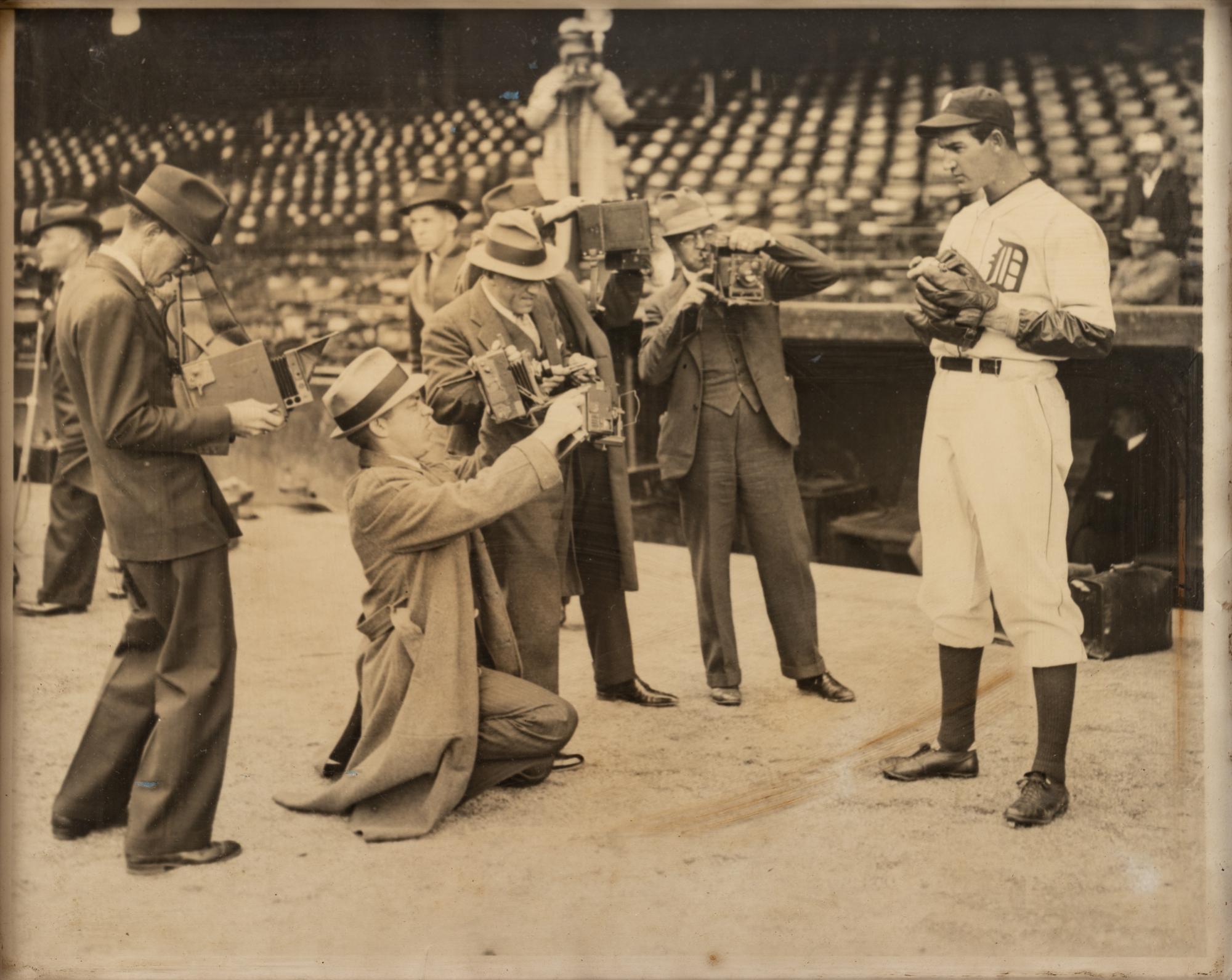 A Group of Original 1930-40s Baseball International News Photographs,