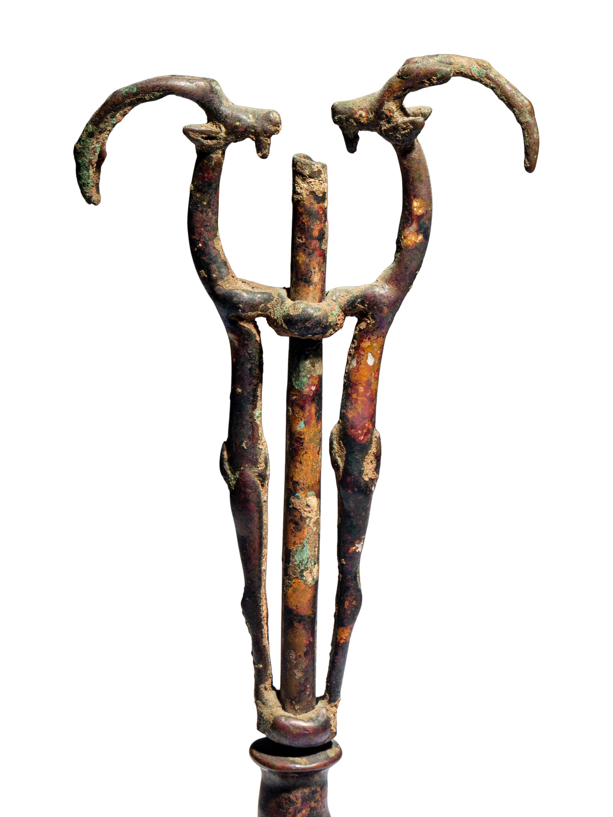 A Luristan Bronze Finial