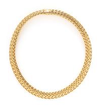 TIFFANY & CO., YELLOW GOLD 'VANNERIE' NECKLACE