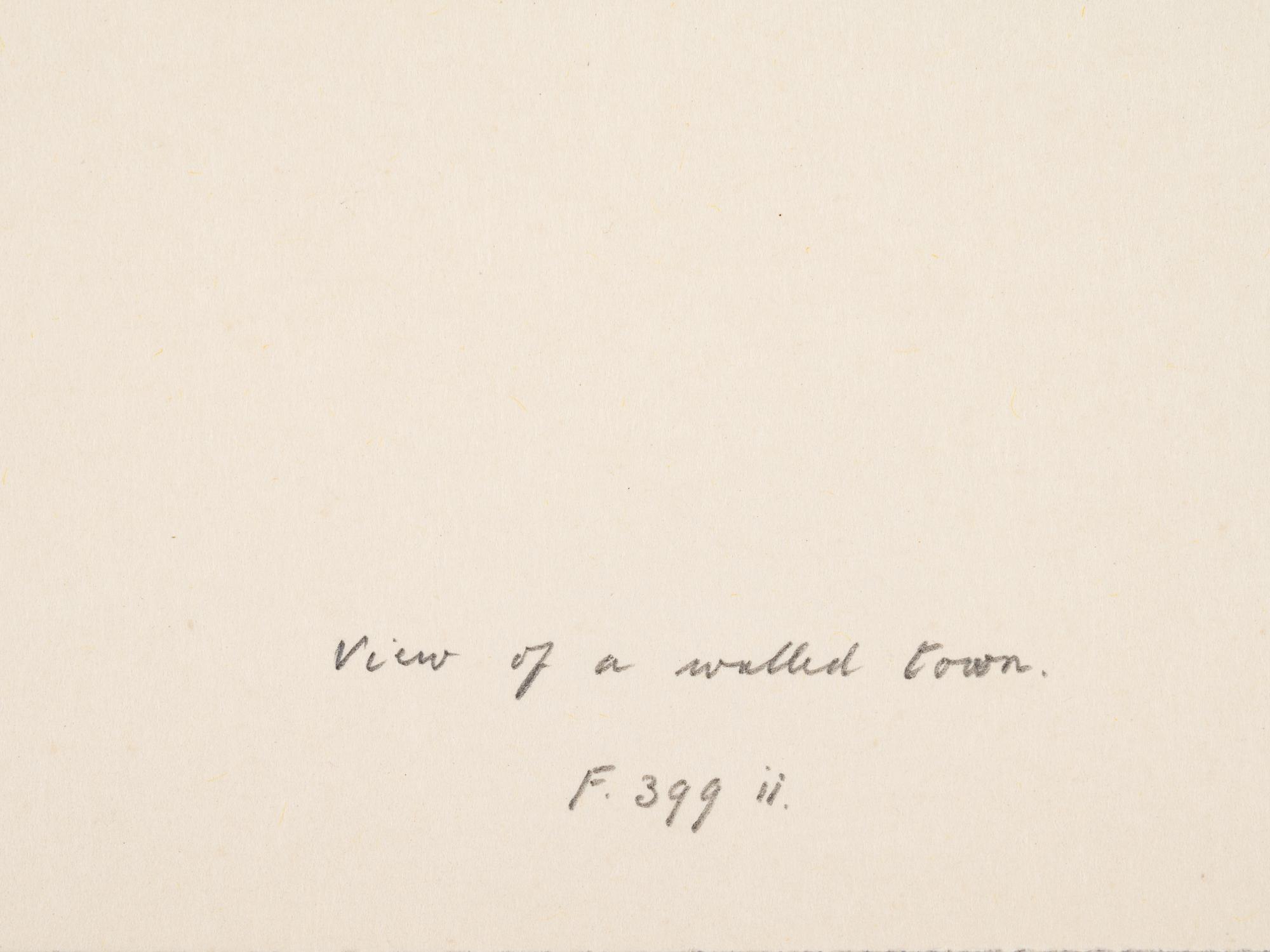 A group of five prints ( The Brewery by a Frozen Canal; The Repast Under the Tent; The Village Gateway; Untitled (Archway Over the Road); Untitled (View of a Walled Town) )