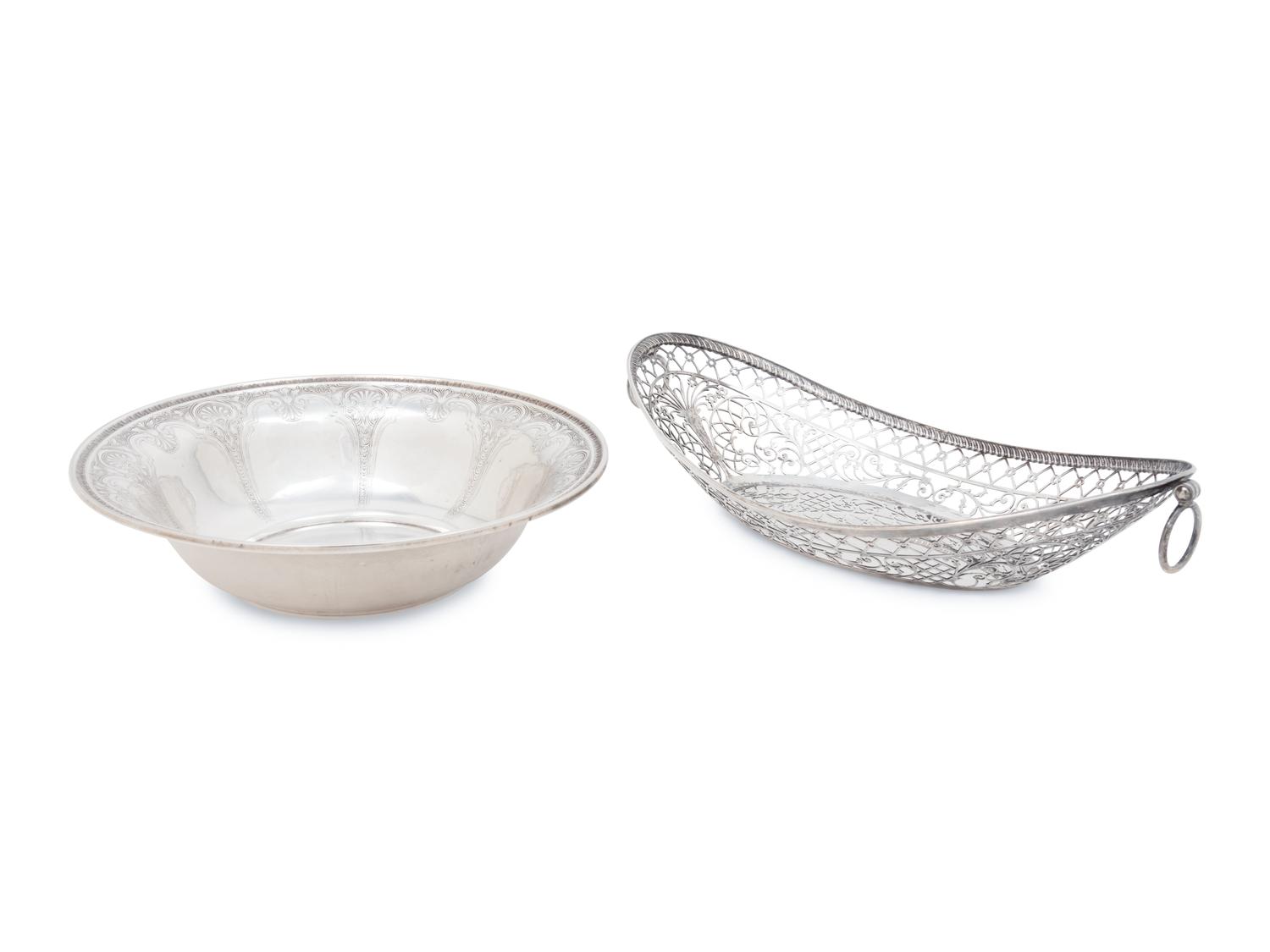 Two American Silver Table Articles