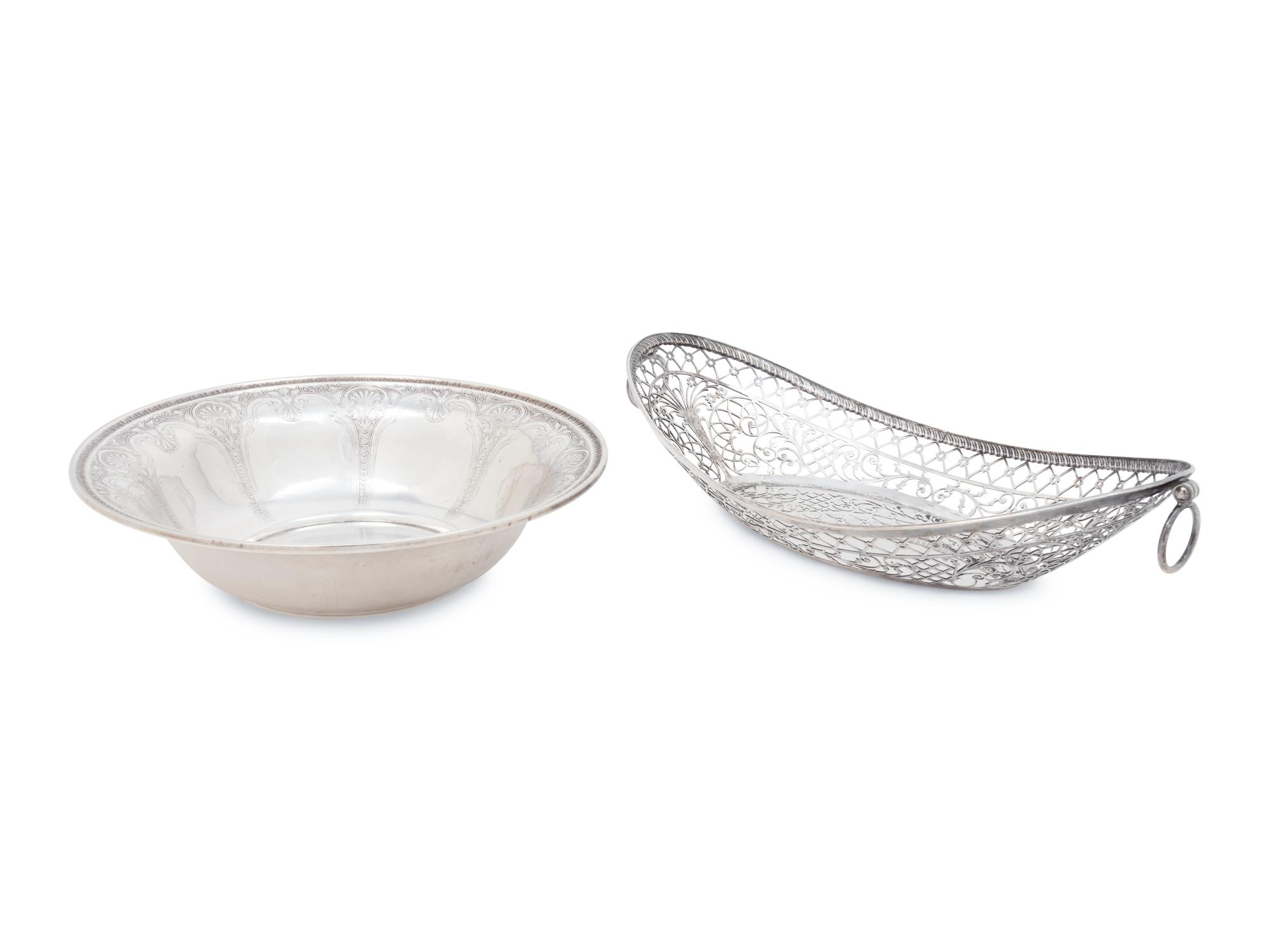 Two American Silver Table Articles
