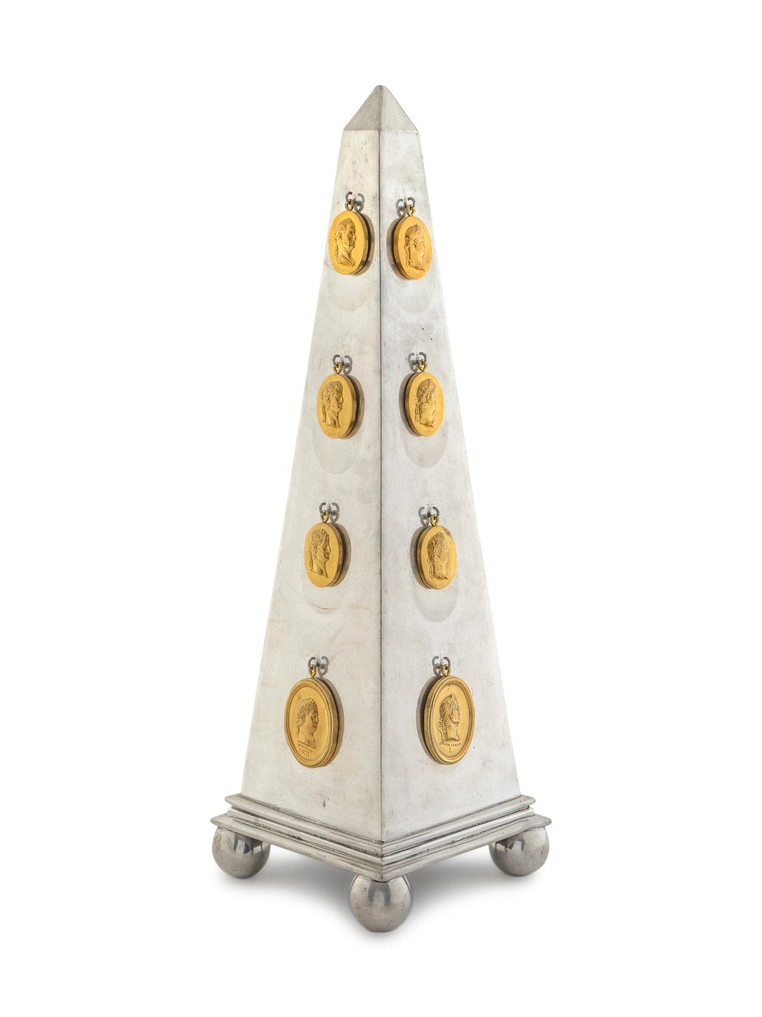 A Polished Steel Obelisk — 20TH CENTURY