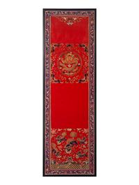 Three Chinese Embroidered Silk Panels