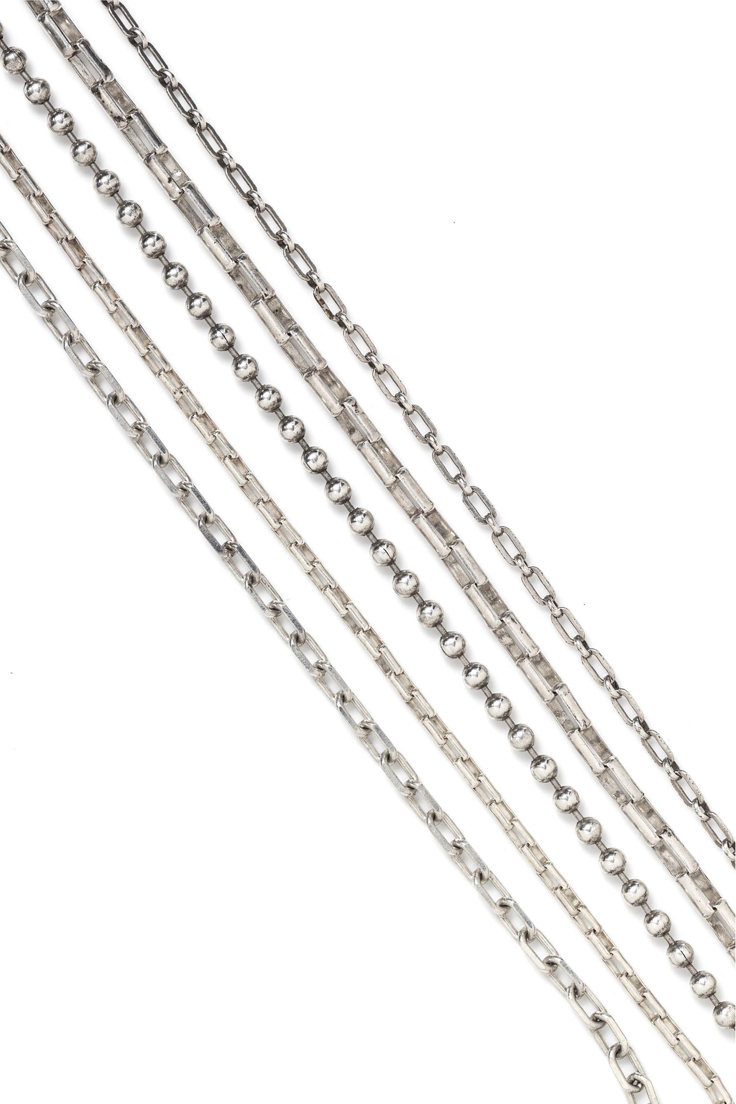 A Collection of Silver Jewelry, 152.00 dwts.