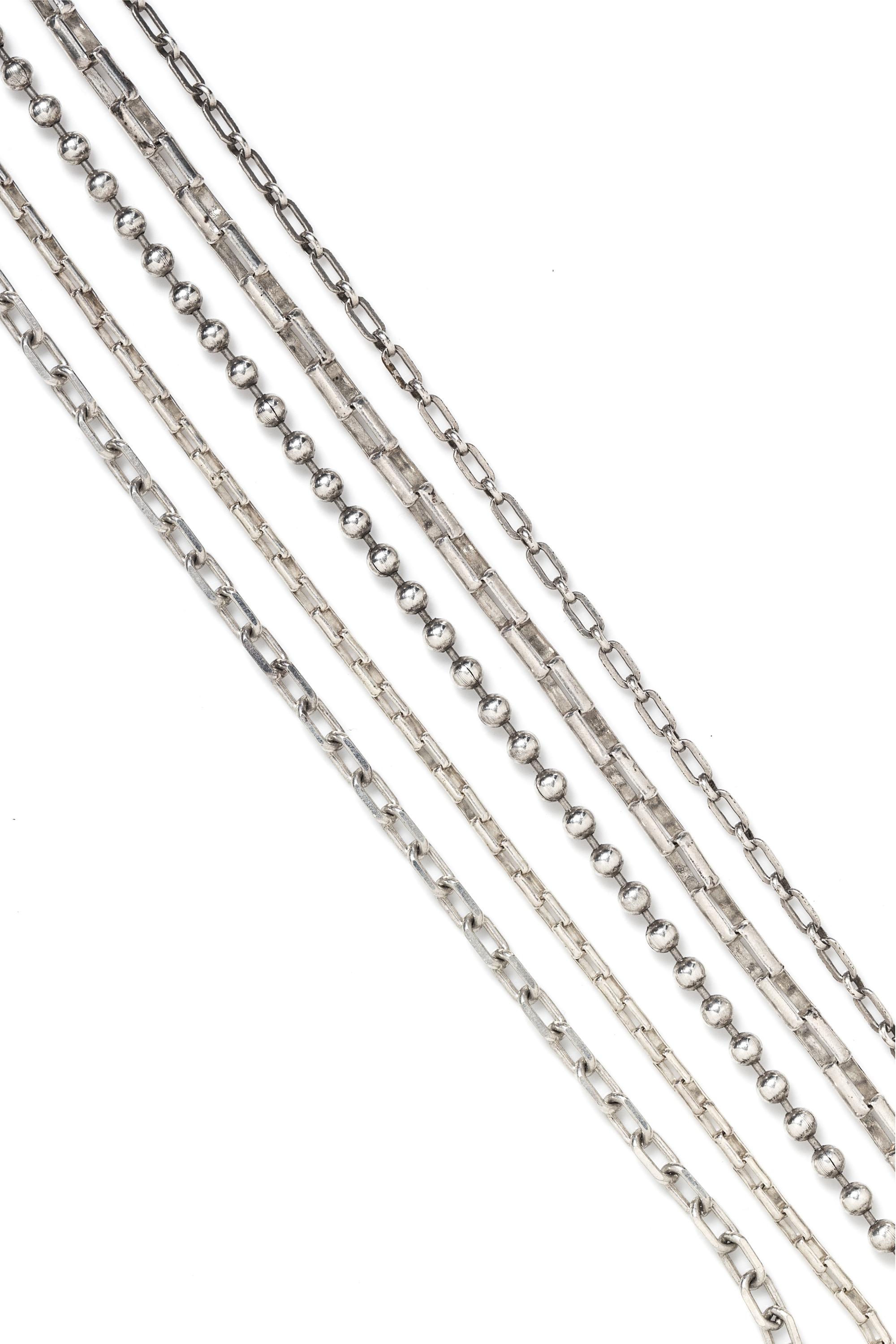 A Collection of Silver Jewelry, 152.00 dwts.