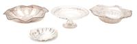 Four American Silver Articles Diameter of largest 9 3/4 inches.