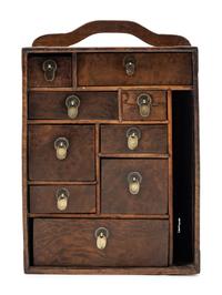 A Chinese Burlwood Portable Medicine Chest, Yaoxiang