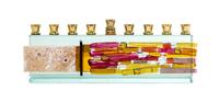 Kelemen Kuatro (K4 Glassart), (Venezuelan/American, 20th Century), Menorah