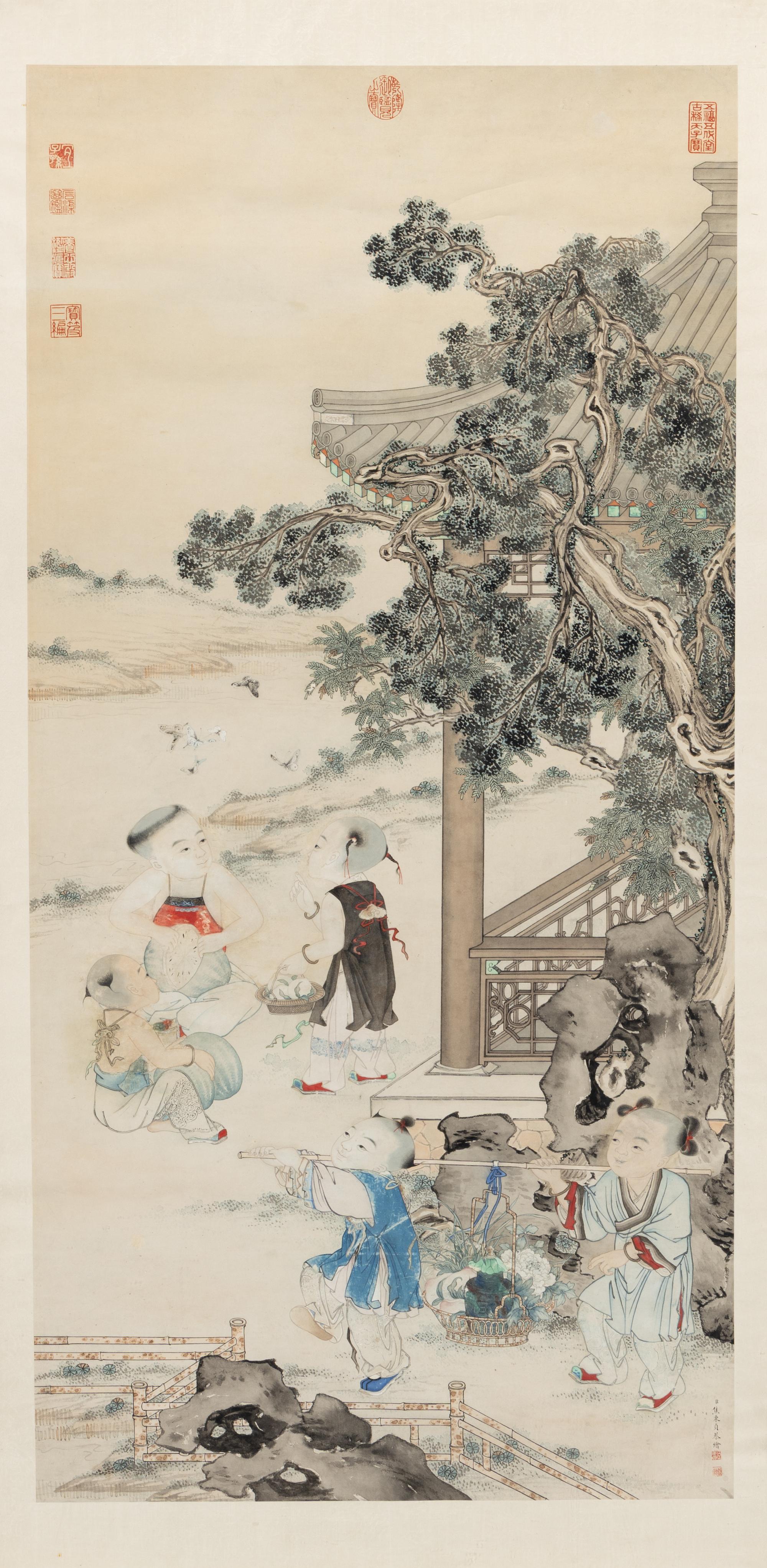 After Jiao Bingzhen (Chinese, 1689-1726) 焦秉貞（款）