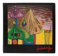 [HUNDERTWASSER, Friedensreich (1928-2000)]. SCHMIED, Wieland. Hundertwasser . Salzburg, Austria: Verlag Galerie Welz, 1974.