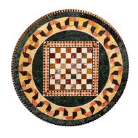 A Late William IV Carved Walnut and Specimen Marble Center Table