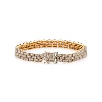 BICOLOR GOLD AND DIAMOND BRACELET