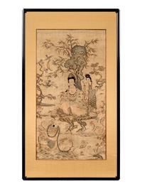 A Kesi Woven Silk 'Guanyin' Panel