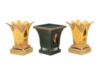Three Tôle Jardinières