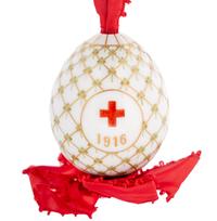 A Russian Imperial Porcelain Factory Porcelain Egg