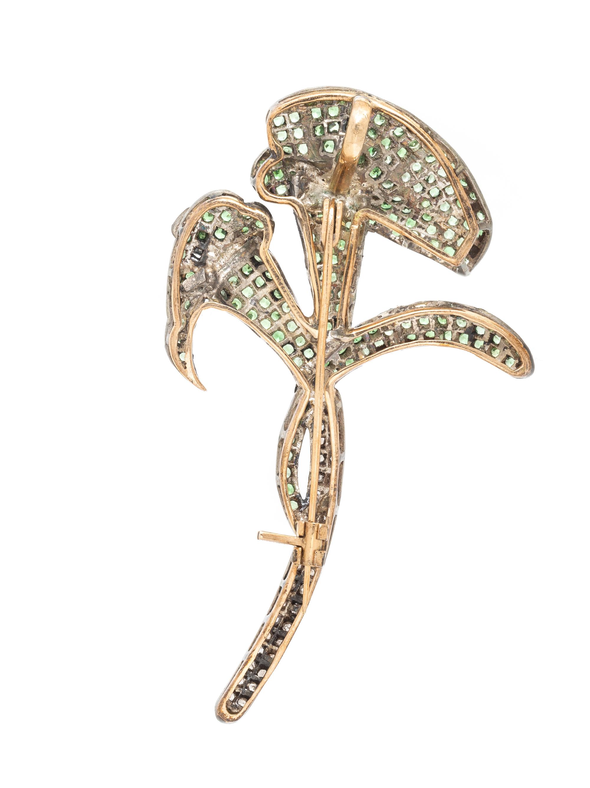 MULTIGEM LILY BROOCH