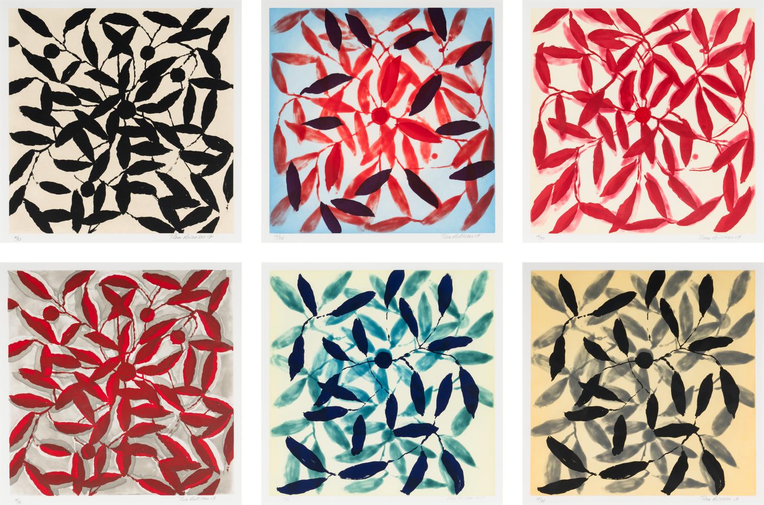 A Group of Six Works, 2007 Including Beginners , Beginner and Others , Bonfire , Silver Bonfire , Swinging Blue Door , and Swinging Door .