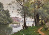 Charles Cordier, (French, 1848-1909), House in Gretz Fountainebleu Forest
