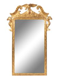 A Pair of George I Style Giltwood Mirrors — 19TH CENTURY
