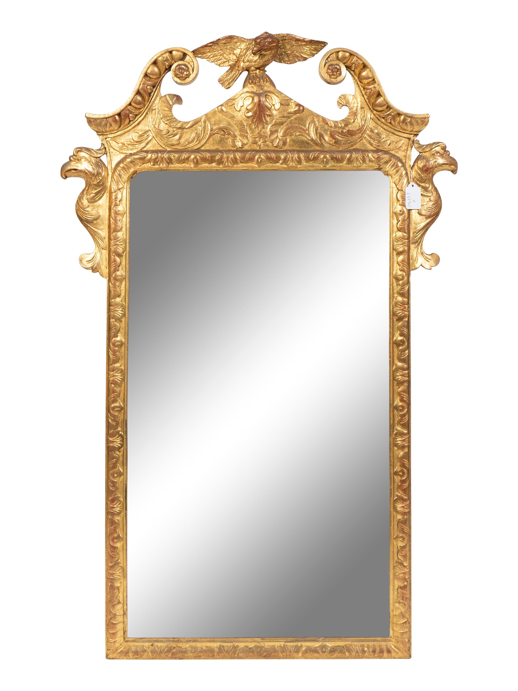 A Pair of George I Style Giltwood Mirrors — 19TH CENTURY
