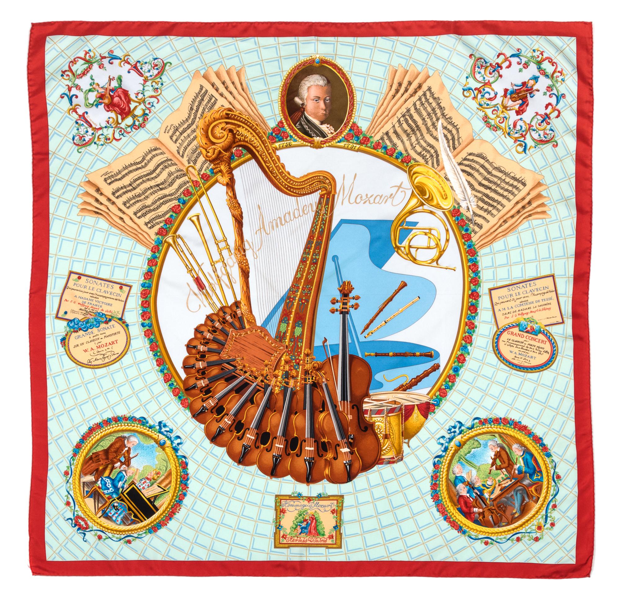 An Hermes 90cm Silk Scarf, 36"x36".