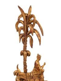 A Pair of Italian Giltwood Four-Light Sconces