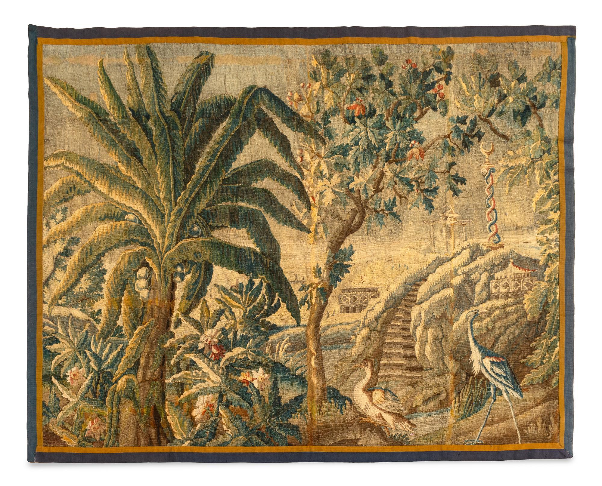 A Flemish Wool Verdure Tapestry
