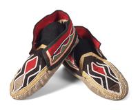 Penobscot Beaded Hide Moccasins