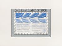 Roger Brown, (American, 1941-1997), One Share Art Stock, 1989