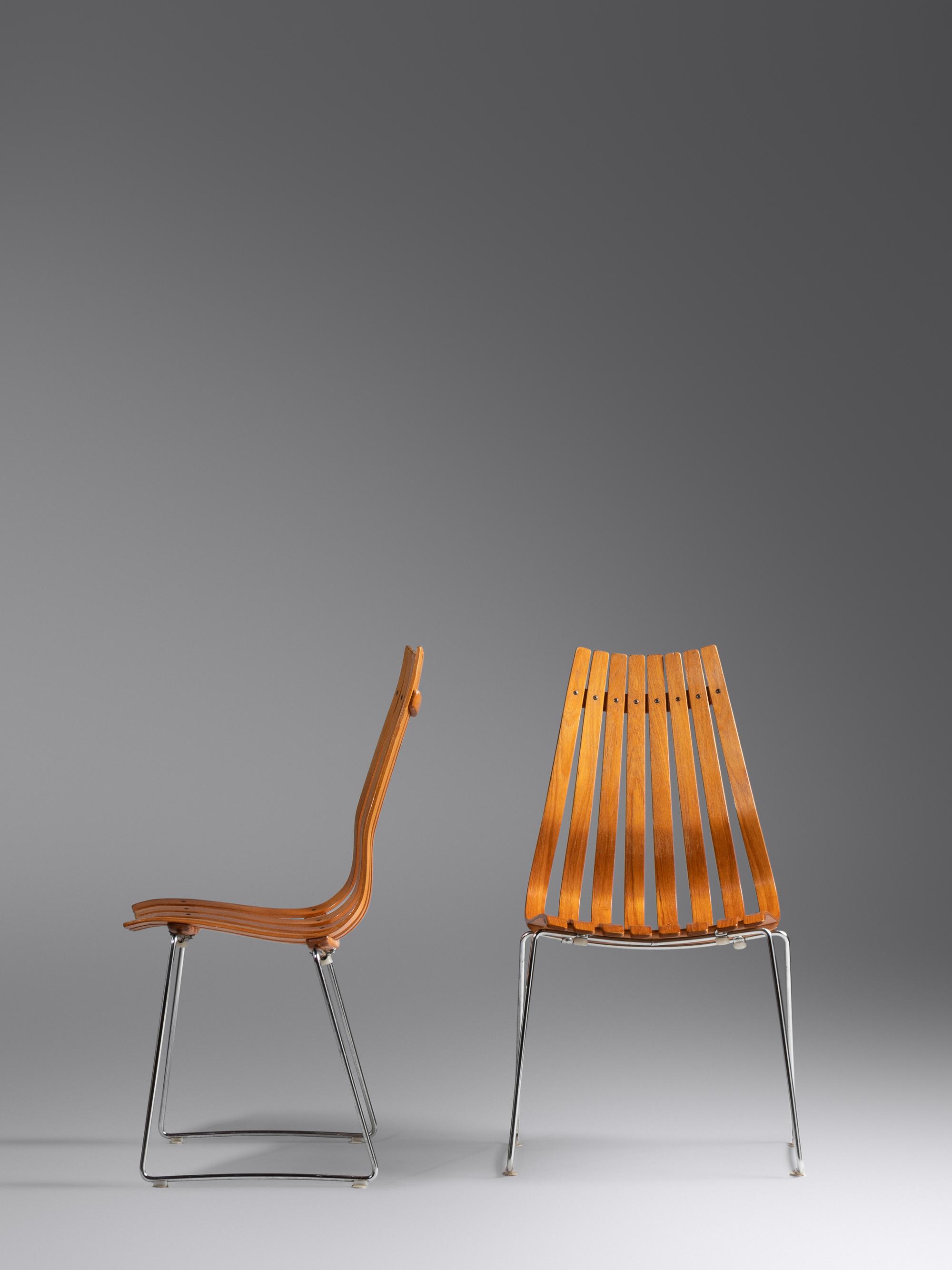 Set of Four Scandia Dining Chairs Hove Mobler, Norway