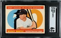 A Complete Set of 1960 Topps Baseball Cards (572/572) Including Carl Yastrzemski Rookie and Mickey Mantle SGC Graded Issues,