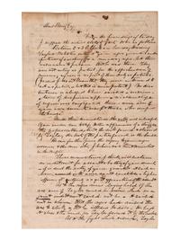 [ENSLAVEMENT]. Lawyer's letter outlining case against men accused of assaulting enslaved persons.