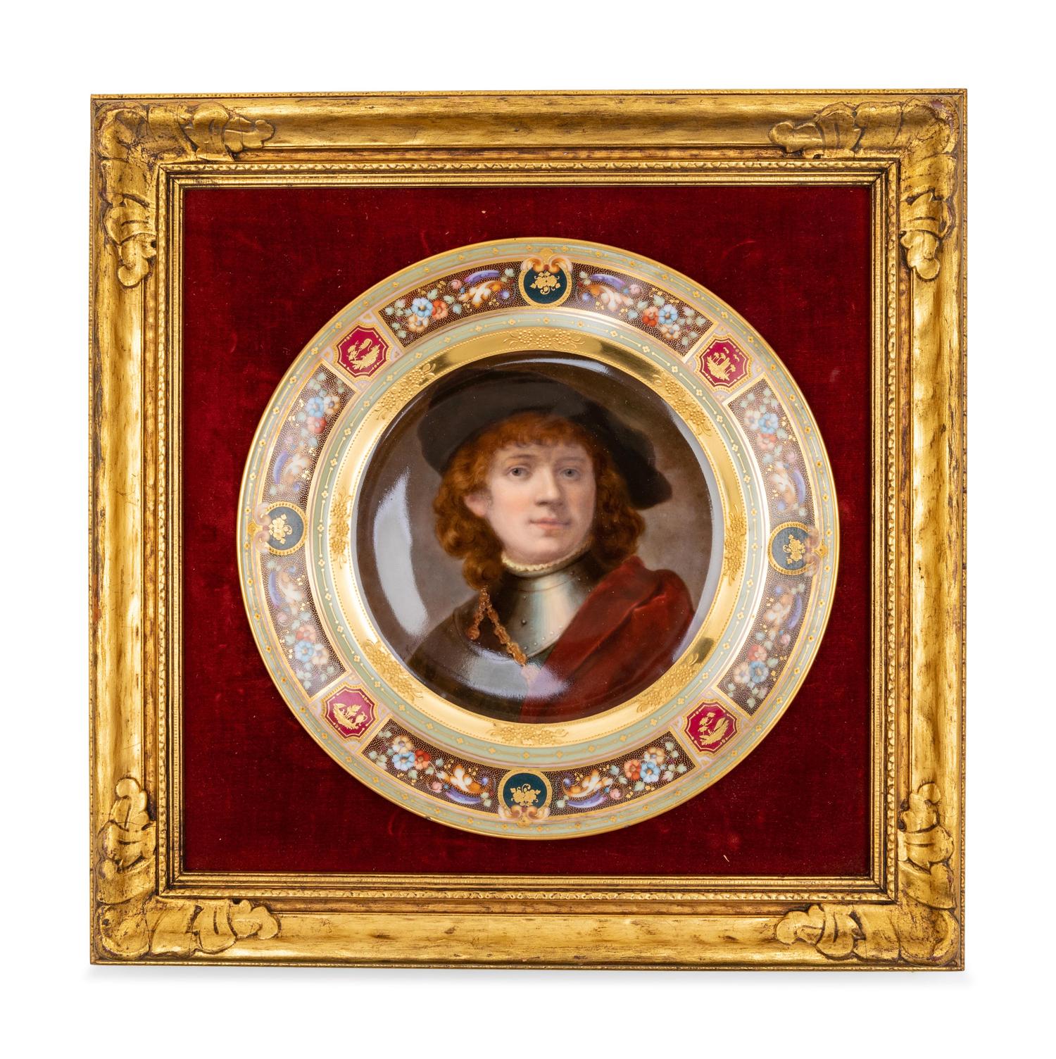 A Pair of Vienna Porcelain Cabinet Plates