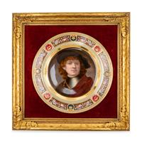 A Pair of Vienna Porcelain Cabinet Plates