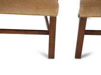 A Set of Ten Chinese Chippendale Style Mahogany Dining Chairs