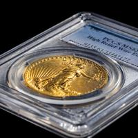 A 1907 Saint Gaudens: High Relief-Wire Edge $20 Gold Coin [PCGS MS63]