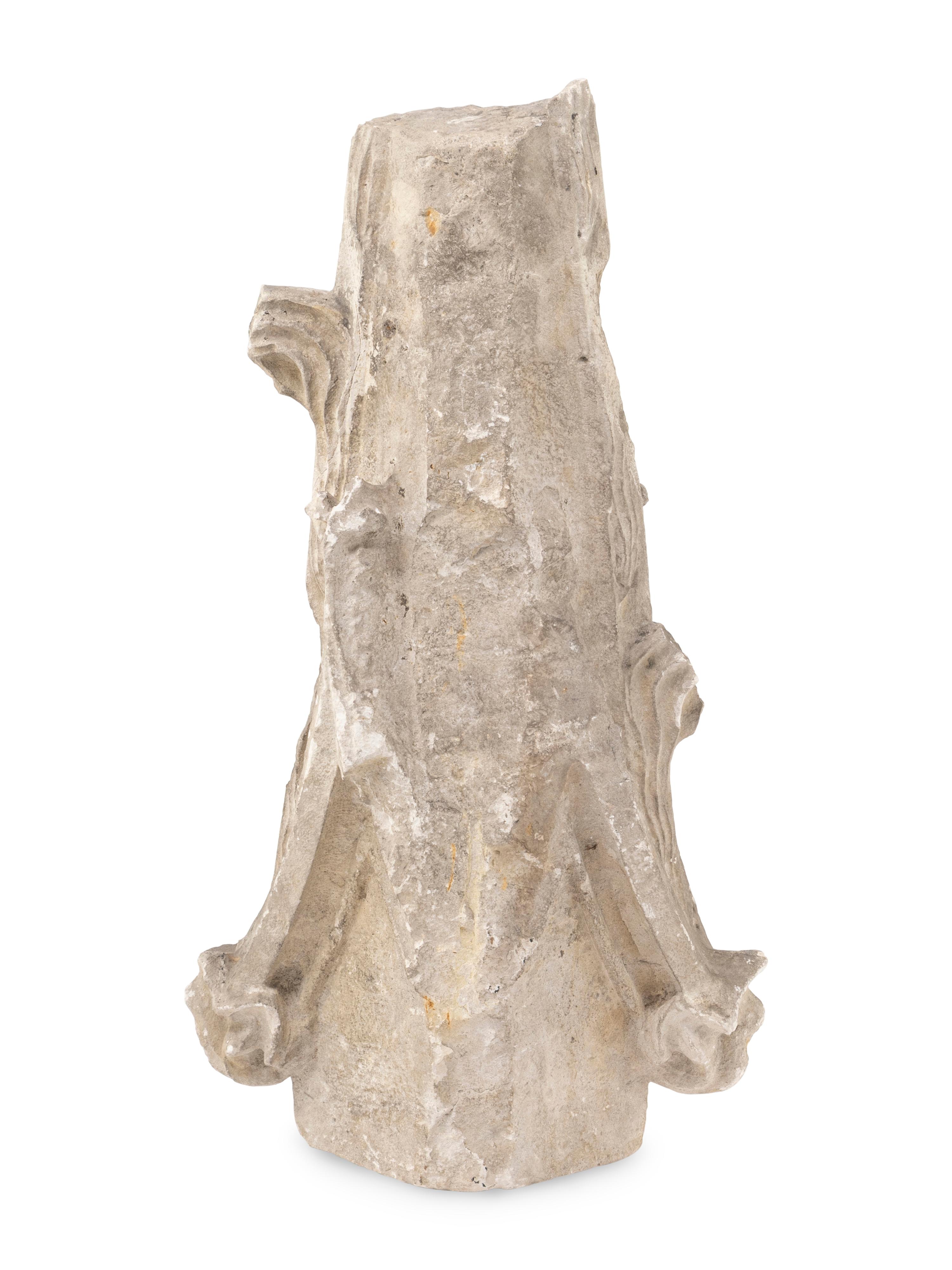 A Gothic Limestone Architectural Fragment