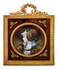 A French Enameled Copper Plaque