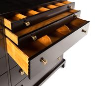 A Widdicomb Walnut and Bronze Chest of Drawers