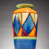 Clarice Cliff (English, 1899–1972) — Two Bizarre pattern vases