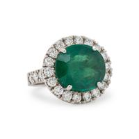 EMERALD AND DIAMOND RING