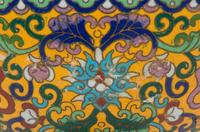 A Chinese Cloisonne Censer with Jade Ring Handles