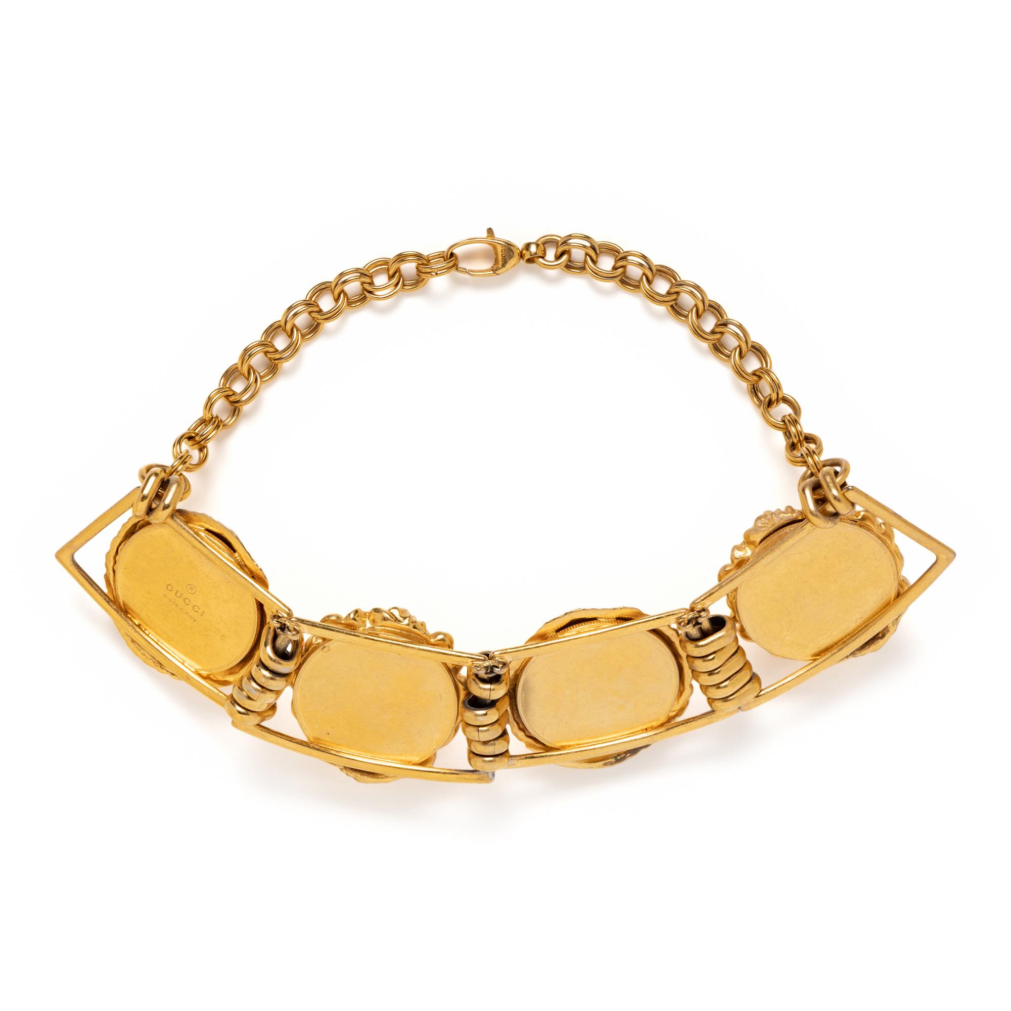 GUCCI, LION'S HEAD COLLAR NECKLACE
