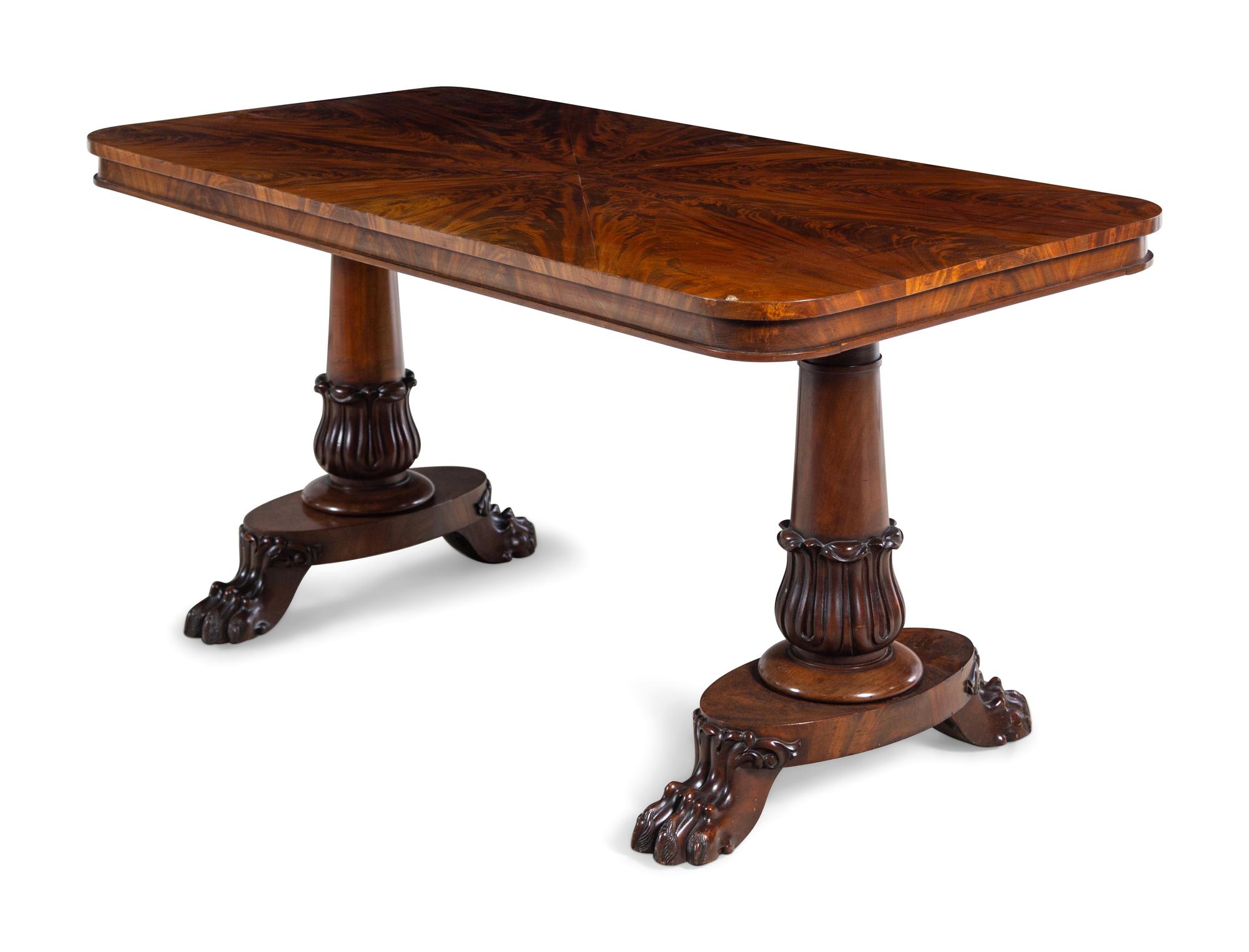 A Regency Style Mahogany Library Table
