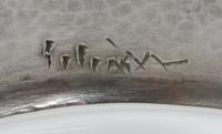 A Hopi Domed Silver and Multi-Stone Cuff Bracelet, Charles Loloma Length 5 1/4 x opening 7/8 x width 1 7/8 inches.