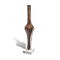 A Roman Aubergine Glass Unguentarium