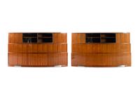 A Pair of Art Deco Mahogany Cabinets